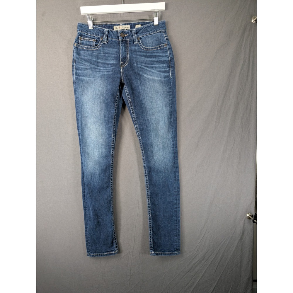 BKE Stella Skinny Jeans Womens 26L Blue Medium Wash Stretch Denim Low Rise